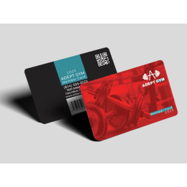Red Black Style Membership Card